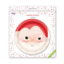Pukka Party Paper Plates Christmas Santa Design (Pack of 8) PTY554