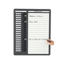 Indesign 20 Names In/Out And Drywipe Board Grey WPITDW20