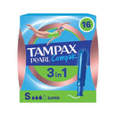 Tampax Compak Pearl Super x16 Applicator Tampons Pack of 8 C012301