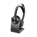 Poly Voyager Focus 2 MS Teams Certified USB-C-C Headset +USB-C/A Adapter +Charging Stand 9T9J6AA
