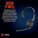 Poly Blackwire 5210 Monaural USB-C/A +3.5mm Headset 8X230AA
