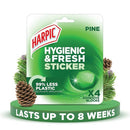 Harpic Hygienic Fresh Sticker Adhesive Toilet Block Pine (Pack of 6) 3275287
