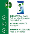Dettol Antibacterial Cleansing Surface Wipes x126 Pack of 6 GB-YAF
