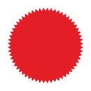 Blick Company Seal 50mm Diameter Red 8 Per Dispenser (160 Pack) RS014652