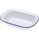 Falcon Enamel Oblong Pie Dish |  Blue and White | 26cm