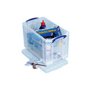 Really Useful 24L Plastic Storage Box With Lid W465xD270xH290mm Clear RUP80256