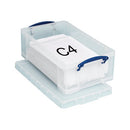 Really Useful 12L Plastic Storage Box with Lid 465x270x150mm C4 Clear 12C