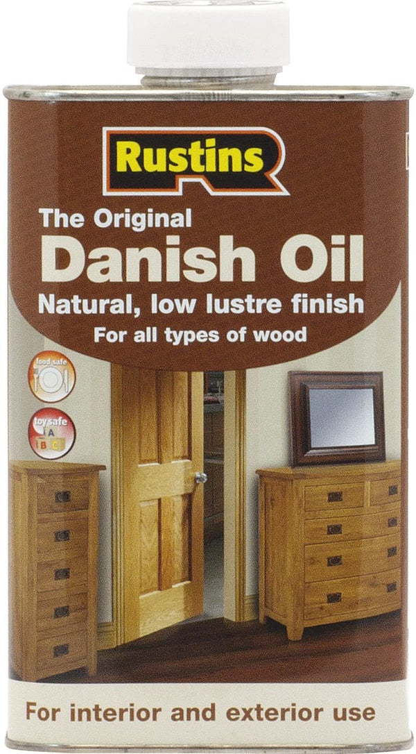 Rustins Original Danish Oil | Interior & Exterior | 1 Litre