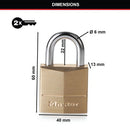 Master Lock 40Mm Brass Padlock 140EURD