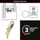 Master Lock 40Mm Brass Padlock 140EURD