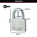Master Lock 40Mm Aluminium Padlock 9140EURD