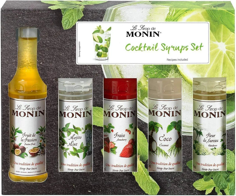 Monin Syrup Cocktail Gift Set 5 Bottles x 5cl