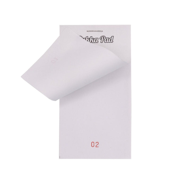 Restaurant Pad Numbered 62mm x 120mm Pack 5's