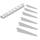Fixtures Twin Slot Shelving WHITE Uprights All Sizes