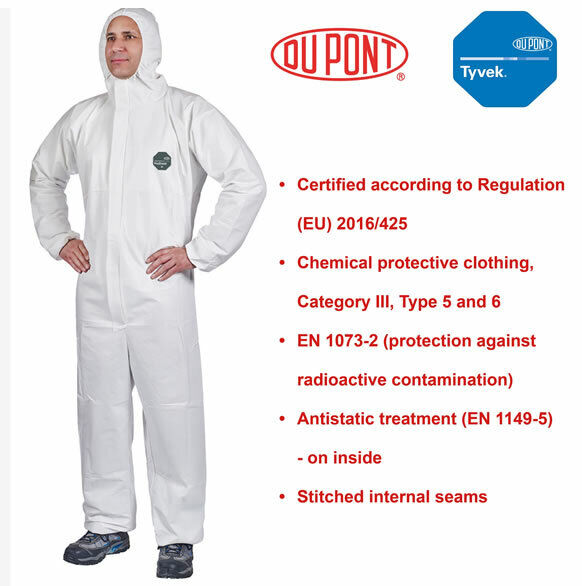 Tyvek 500 Xpert White Hooded Coverall (All Sizes)