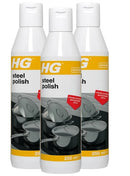 HG Steel Polish, Steel, Chrome & Copper | 3in1 Polish, Cleaner & Protector | 250ml