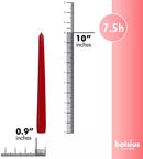 Bolsius Professional Tapered Candles 10" Red 100's