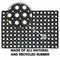 Fixtures Honeycomb Door Mat Heavy Duty 100% Rubber Black, 40 x 60 x 1.5 cm