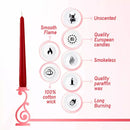 Bolsius Professional Tapered Candles 10" Red 100's