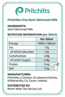 Viva Semi Skimmed milk 27x200ml