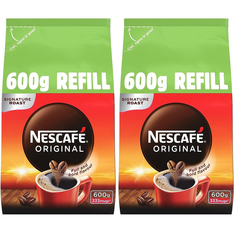Nescafe Instant Coffee 600g Eco Refill for 750g or 1kg tin.
