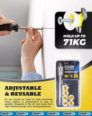 Gripit Yellow Curtain Kit - Pack of 6 - Heavy Duty Plasterboard Fixings 71kg