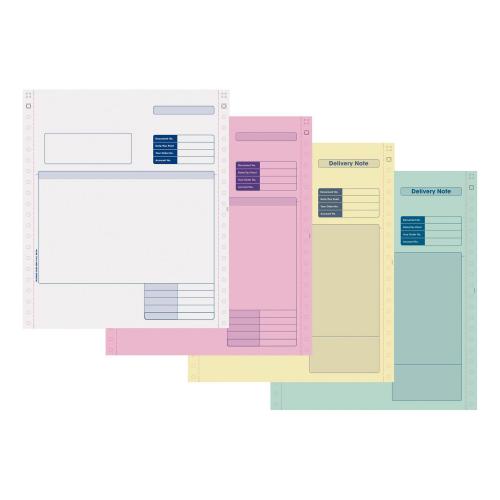 Sage {SAGSC04/SE04} Invoice/Delivery Note, 4 Part Pack of 500