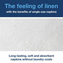 Tork LinStyle Dinner Napkins 4 Fold White (Pack of 50) 478711