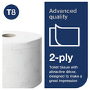 Tork SmartOne Toilet Roll 2-Ply White 1150 Sheets (Pack of 6) 472242
