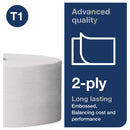 Tork T1 Jumbo Toilet Paper Roll Advanced 2-Ply White 1700 Sheets (Pack of 6) 110246