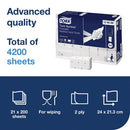 Tork Xpress Flushable Multifold Hand Towels White (Pack of 4200) 129089