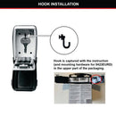Master Lock Select Access Key Safe Box Push Button Wall Mount 5423EURD