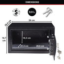 Master Lock Security Safe Key Lock Black X031ML