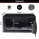 Master Lock Electronic Lock Laptop Safe 22 Litre Black X075ML