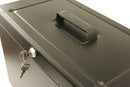 Cathedral Metal File Box Home Office Foolscap Black HOBK