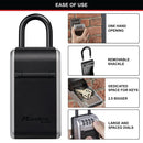 Master Lock Key Lock Box With Shackle Black/Grey 5480EURD