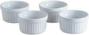 White Ceramic Ramekin Set 10cm/ 4"- Bake-It. {4 Pack}