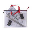 Snopake EVA Mesh High Capacity Project Zippa Bag A3 480x350mm Red 15876
