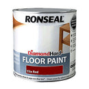 Ronseal Dhfptr25L 2.5L Diamond Hard Floor Paint - Tile Red