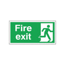 Safety Sign Fire Exit Running Man Right 150X300mm Self-Adhesive E98A/S