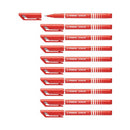 Stabilo Sensor Cushion Tip Fineliner Pen Red (Pack of 10) 189/40
