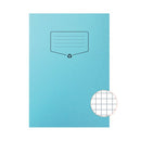 Silvine Recycled Exercise Book 7mm Square 64 Pages A4 Blue (Pack of 10) EXRE104