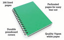 Silvine Luxpad Hardback Wirebound Notebook 200 Pages A5 (6 Pack) SPA5