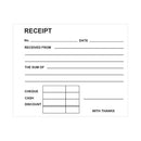 Silvine Carbonless Duplicate Receipt Book 102x127mm (12 Pack) 720-T