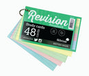 Silvine Luxpad Revision 48 Ringbound Flash Cards Ruled Assorted (Pack of 20) PADSC53