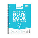 Silvine Envrionmentally Friendly Wirebound Notebook 160 Pages A4 (5 Pack) FSCTW80