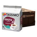 Tassimo Costa Cappuccino Coffee Capsules (16/8 Pods/Drinks)