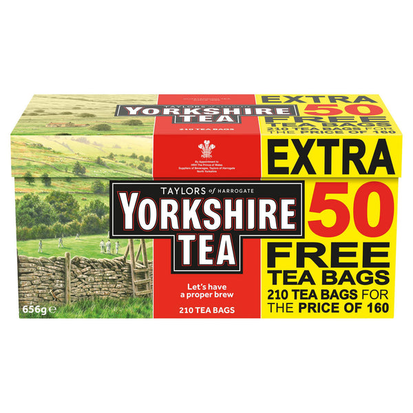Yorkshire Tea Bags 160's & 50 FREE {210's}