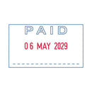 Trodat Printy 4750L2 Dater Stamp - Paid 141365