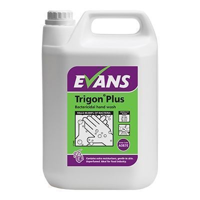 Evans Vanodine Trigon Plus Unperfumed Hand Soap With Bactericide 5 Litre